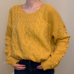 Madewell wool cable knit sweater